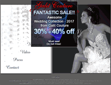 Tablet Screenshot of galitcouture.us